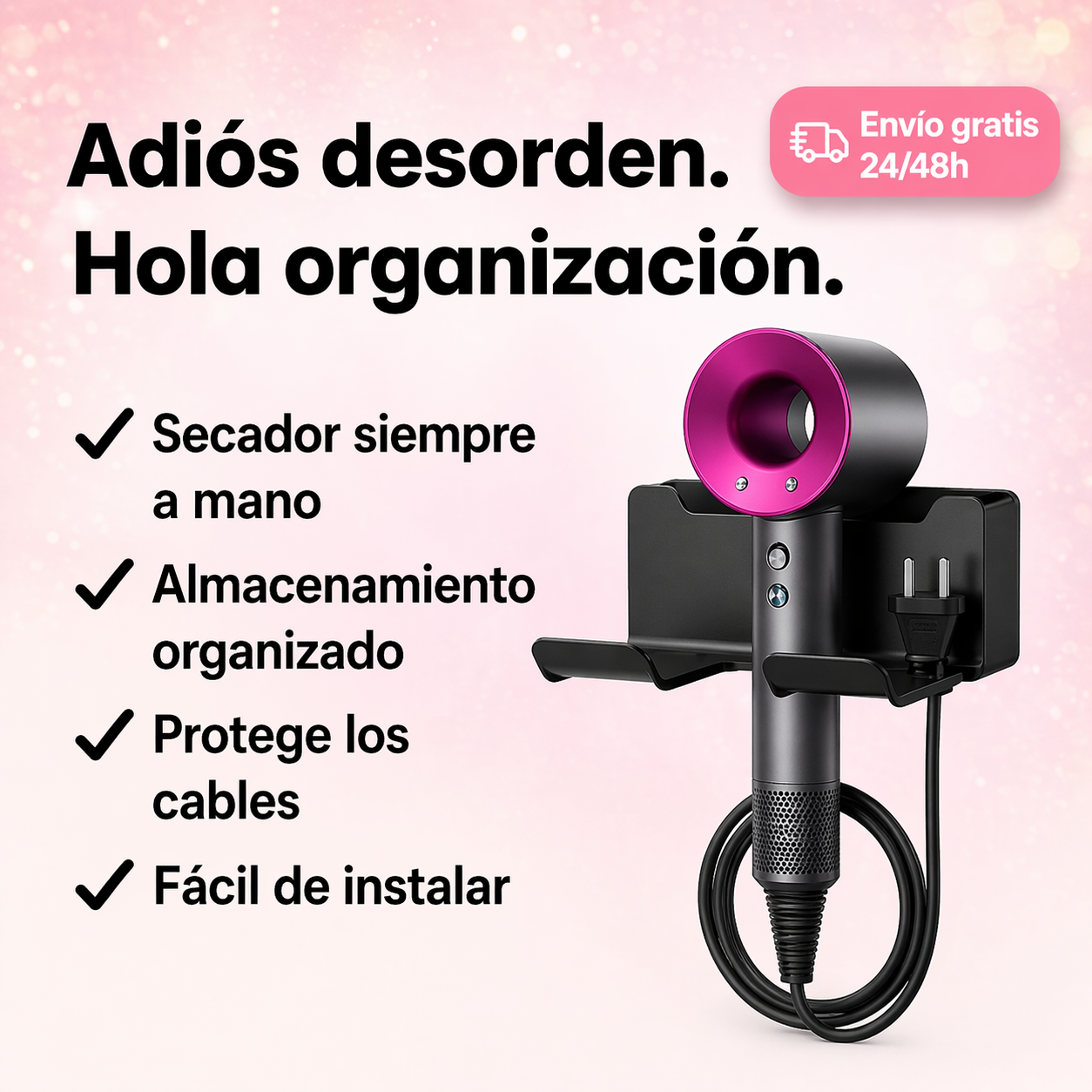 Soporte para secador de pelo